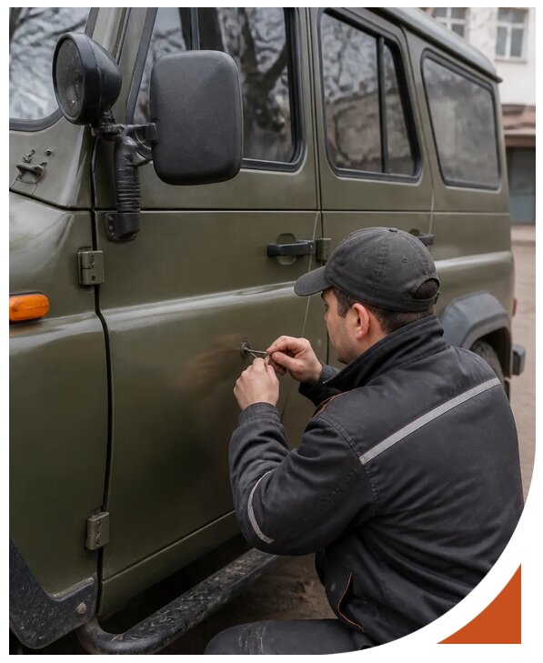 Профессиональное вскрытие автомобиля УАЗ без повреждений в Иванове