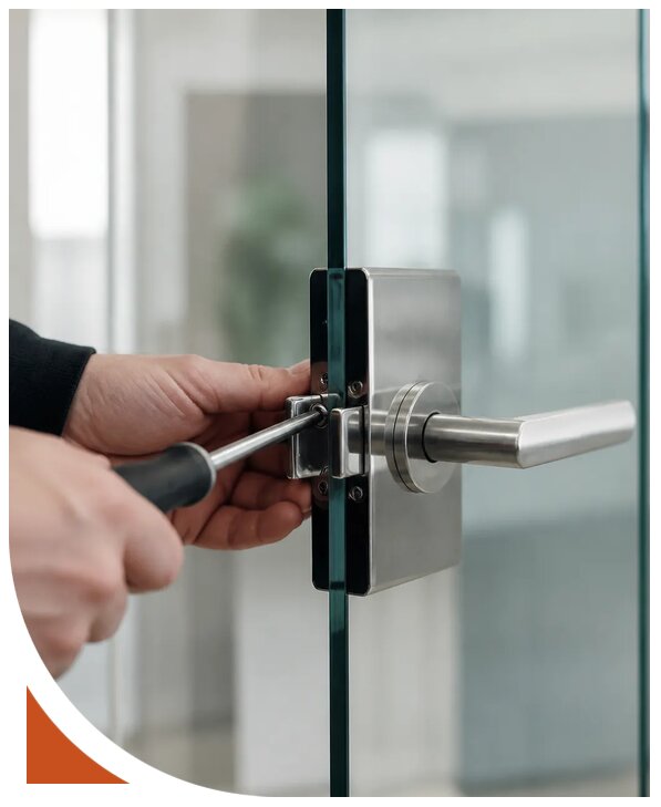 Установка замка стеклянной двери в Иванове от 3616 р. | Разлок-Внв