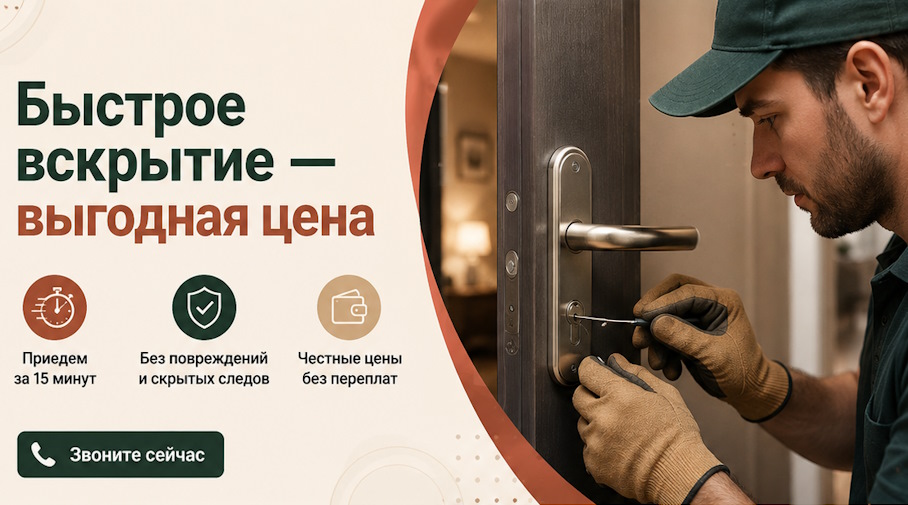 Акция! Быстрое вскрытие — выгодная цена
